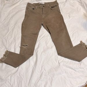 Free People brown skinny pants. Size W 29